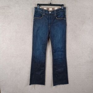 Mynk‎ Hauteur Jeans Womens 27 Bootcut Mid Rise Dark Wash Blue Denim Stretch